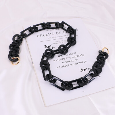 DIY Chunky akril láncpánt kézitáska táskákhoz Candy Color vállpánt 30 cm-130 cm akril kézitáska válltáska lánc