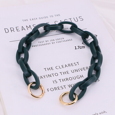 DIY Chunky akril láncpánt kézitáska táskákhoz Candy Color vállpánt 30 cm-130 cm akril kézitáska válltáska lánc