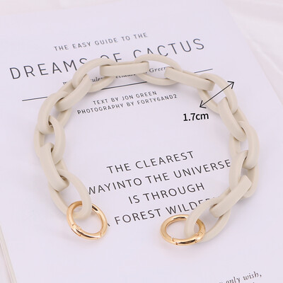 DIY Chunky akril láncpánt kézitáska táskákhoz Candy Color vállpánt 30 cm-130 cm akril kézitáska válltáska lánc