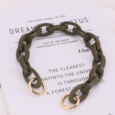 DIY Chunky akril láncpánt kézitáska táskákhoz Candy Color vállpánt 30 cm-130 cm akril kézitáska válltáska lánc