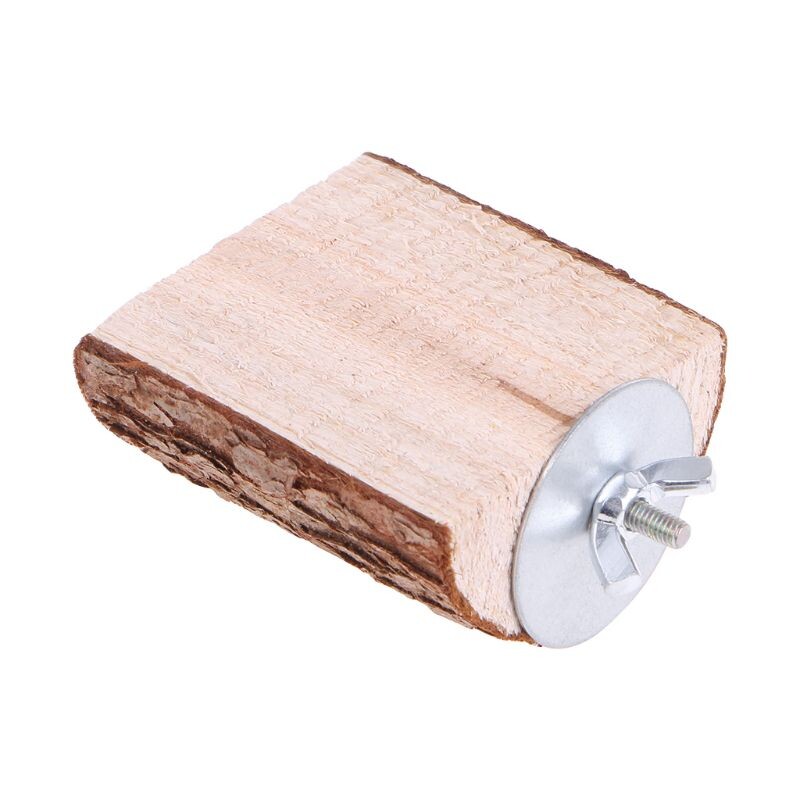 Papūgos paukščio ešerio žaislas medinis stovo laikiklis platforma Voverė šinšila žiurkėno laikiklis narvas Žaislas Priedai Paukščių reikmenys