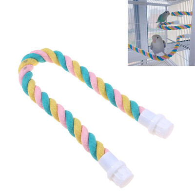 Parrots Toys Bird Swing Άσκηση Αναρρίχηση Playstand Κρεμαστά Σκάλα Γέφυρα Ξύλινο Pet Παπαγάλος Macaw Αιώρα Πουλί Παιχνίδι με κουδούνια