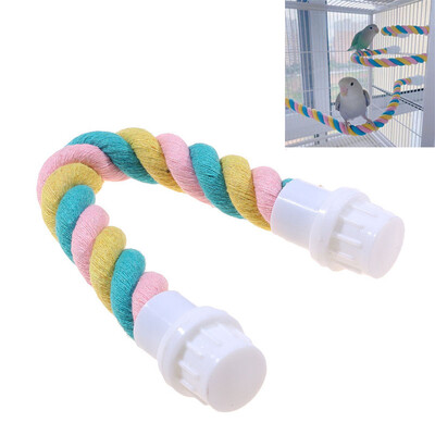 Parrots Toys Bird Swing Άσκηση Αναρρίχηση Playstand Κρεμαστά Σκάλα Γέφυρα Ξύλινο Pet Παπαγάλος Macaw Αιώρα Πουλί Παιχνίδι με κουδούνια