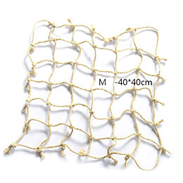 60*60cm Mreža za penjanje za papige Igračka za ptice Mreža za ljuljanje Konop za ptice Mreža za viseću mrežu s kukom Viseća ptica Penjačka igračka za grickanje