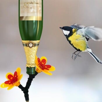 Hummingbird Feeder Wild Bird Feeders Παράθυρο Σχέδιο λουλουδιών Μπουκάλι τροφοδοσίας πουλιών Αντικατάσταση τροφοδότη μελιού για αυλή κήπου αίθριου δέντρου