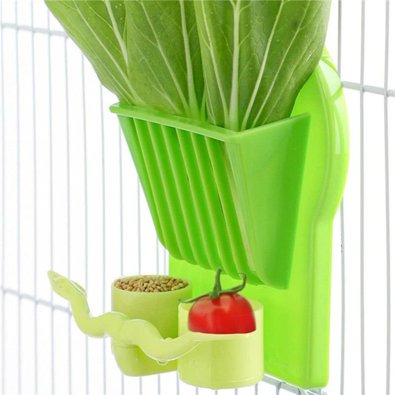 Naminių gyvūnėlių papūgos lesyklėlė Kabantis narvelis Vaisių ir daržovių talpyklos šėrimo puodelio stovo laikiklis Naminių gyvūnėlių narvelio priedai Reikmenys