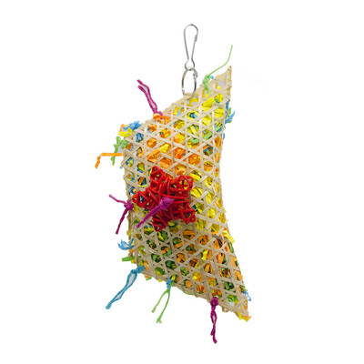 Igračke za ugrize papiga Penjačice koje traže hranu Igračke za žvakanje ptica Kukuruzno lišće Brušena trava Lopta Igračka Rezač papira u boji Bambus tkani za ptice