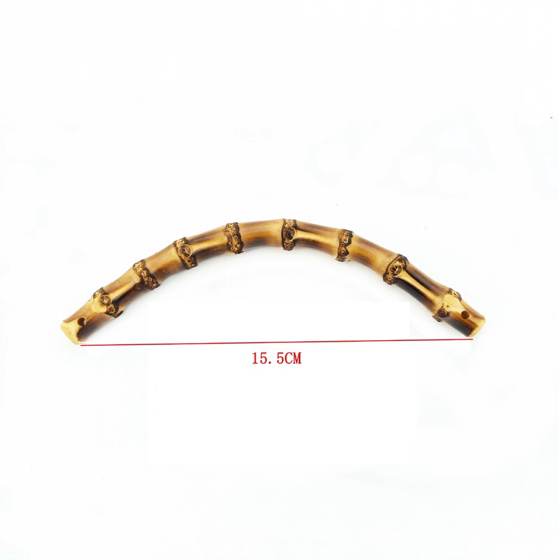15,5 cm bambusové rúčky na tašky, rám na tašky, popruh na tašky, drevený rám na kabelku, spona na peňaženku, popruh na tašky, DIY príslušenstvo na tašky, výroba ozdob na tašky