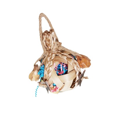 1 τεμ. Παπαγάλος Παιχνίδι Πουλί Κρεμαστό Μικρό Παιχνίδι Μασήματος Παιχνιδιών Μπάλα Πουλί για κατοικίδια Κούνια Κλουβί γέφυρας Παιχνίδι για Lovebird Cockatiels Budgies