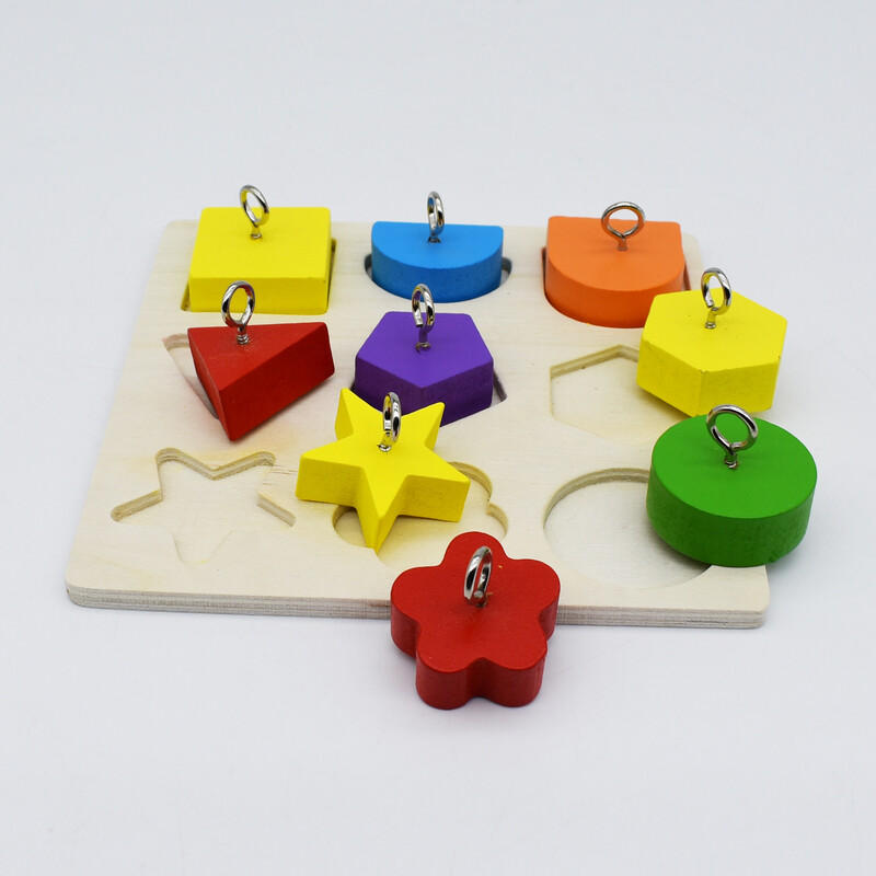 Papūgos mokomieji žaislai Papūgos interaktyvūs rotango žaislai mediniai blokai paukščiai dėlionės žaislai paukščiams