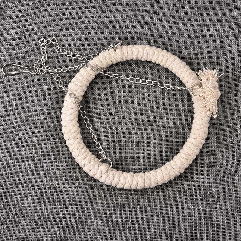 Parrot Toy Bird Toy Cotton Rope Stand Αναρρίχηση Ladder Ring Μαλακό κρεβάτι Parrot Βαμβακερό σχοινί