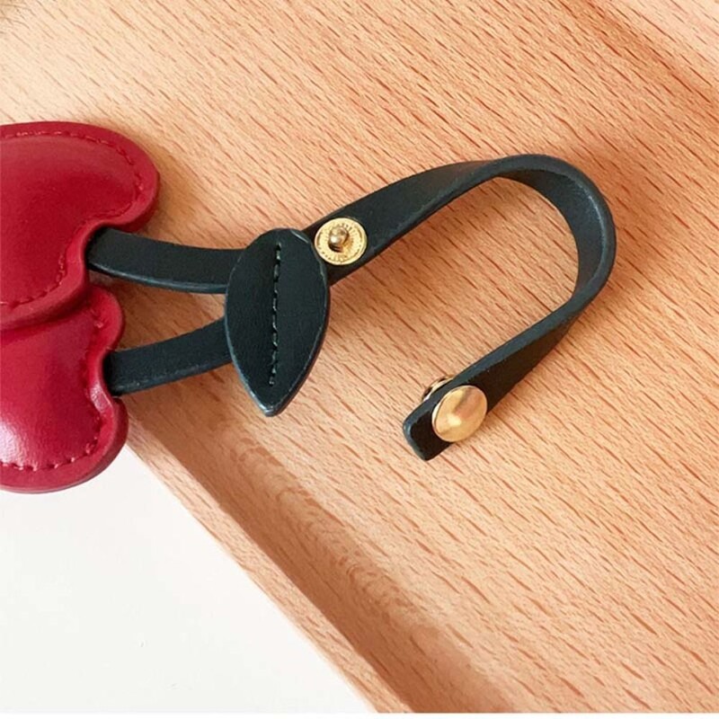 Breloc cireșe Decor breloc bricolaj Accesorii de artizanat Piersică inimă geantă pandantiv geantă decorare dragoste cireș pandantiv femei/bărbați
