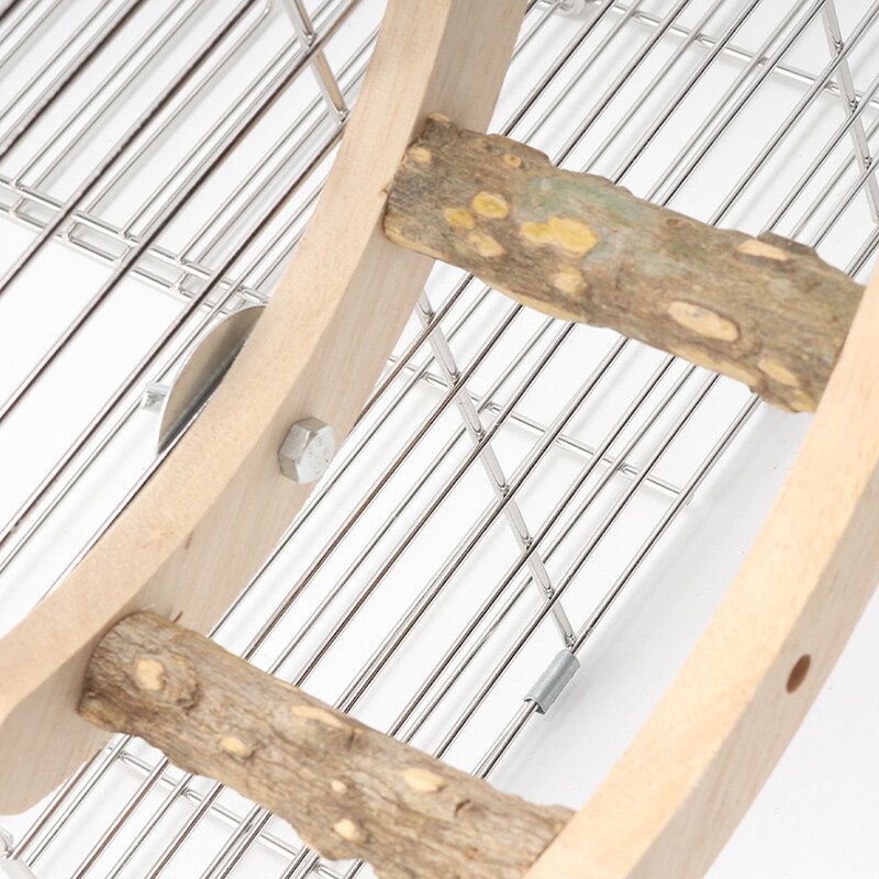 4/6 pakāpju koka kāpnes mājdzīvnieku interaktīvās putnu papagaiļu rotaļu kāpnes kāmju būrim. Smieklīgi slīpēšanas nūjas kāpšanas rotaļlietas putnu piederumi