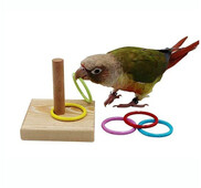 Paukščių dresavimo žiedas žaislas Papūgos mokomieji žaislai dresuojami interaktyvūs paukščių reikmenys paukščių žaislai atsitiktinių spalvų Игрушки Для Попугаев