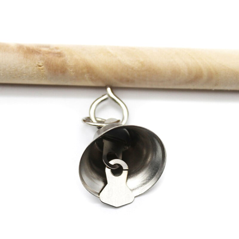 Paukščiai Ešerio papūga Žaidimų žaislai Stovo laikiklis Natūralus medinis sūpynės varpelio narvas Kabantis