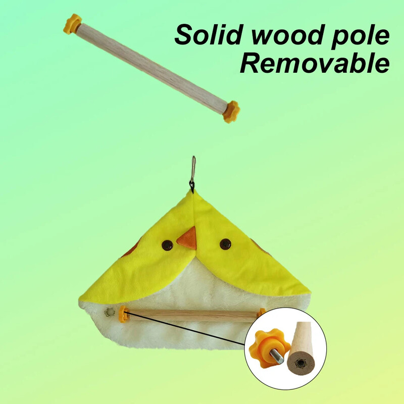 Aranyos madárpapagáj fészek puha plüss madárpapagáj függőágy, meleg függőágy összebújó kunyhó meleg madársátor fészek álló ág játékház