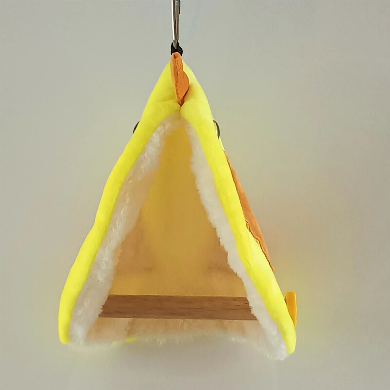 Aranyos madárpapagáj fészek puha plüss madárpapagáj függőágy, meleg függőágy összebújó kunyhó meleg madársátor fészek álló ág játékház