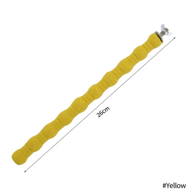 Naminių gyvūnėlių letenų šlifavimo medinė lazdelė, apipurkšta spalvotais smėliukais Paukščių papūga Papūgos žaislinis šlifuoklis, strypo griebtuvo reikmenys