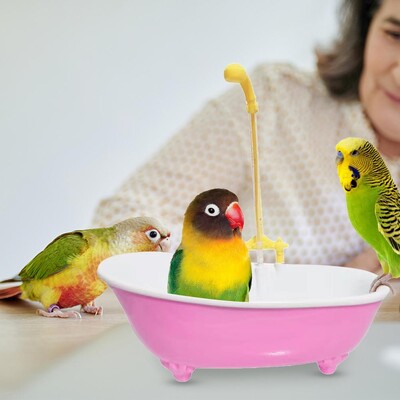 Parrot Automatic IntelligentBath Bird Duša Vanna Plastmasas piederumi Būris Jauki AksesuāriMājas Papagailes aksesuāriBird I4G8