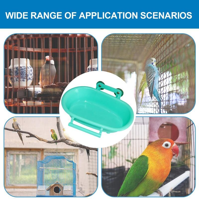 Baie de păsări pentru cușcă papagal mare Hrănitor de apă pentru păsări montat pe perete Hrănitor de apă pentru păsări montat pe perete în aer liber pentru papagal mediu mic