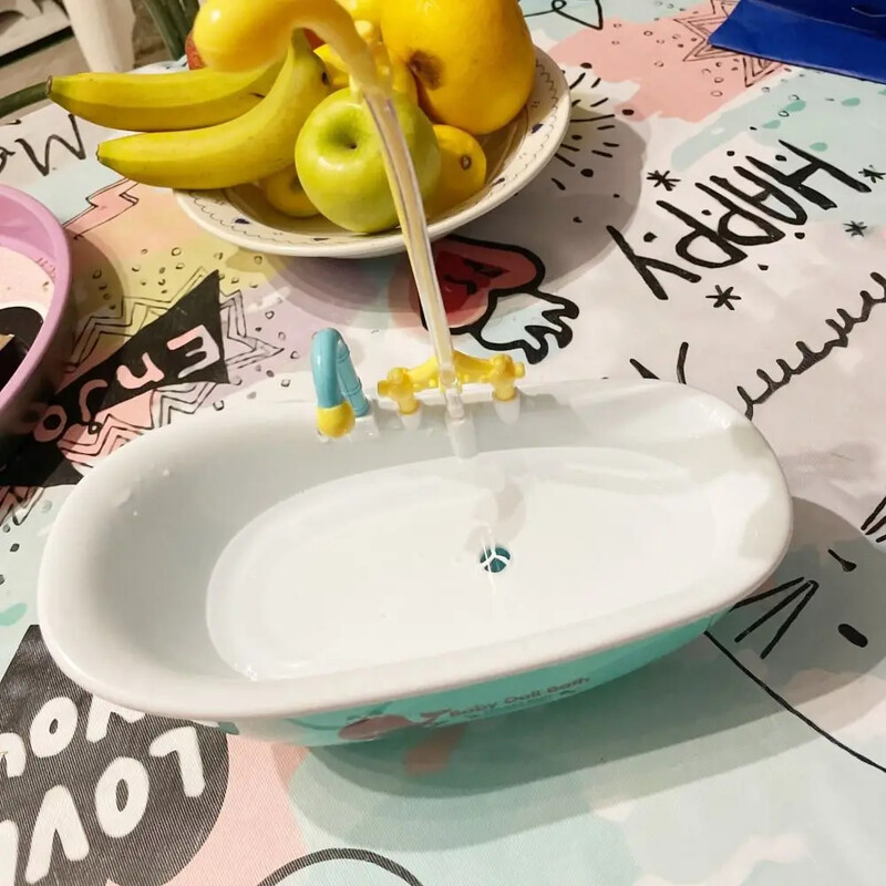 Papagailis Automātiskā Vanna Zila Plastmasa Jauka Papagailis Mīlestības putnu Barotājs Bļoda Putnu Piederumi Mājsaimniecības piederumi