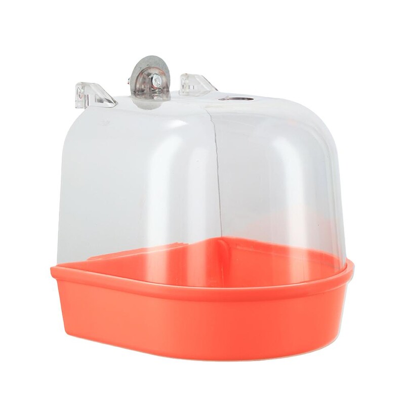 Kabanti paukščių maudymosi dėžė, papūgų dušo narvas, papūgos vonios dėžutė, skirta kanarėlių paukščiams, papūgos papūgoms, kakutėms, papūgoms