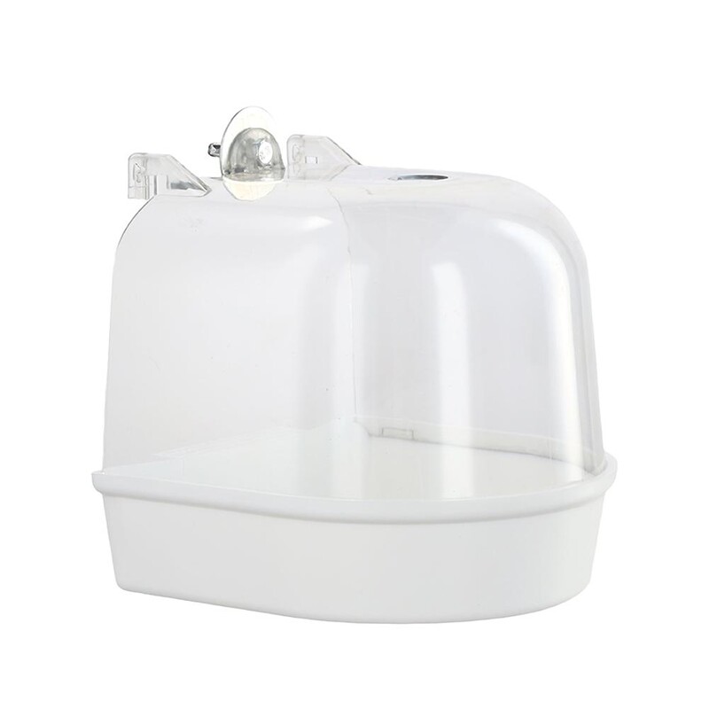 Kabanti paukščių maudymosi dėžė, papūgų dušo narvas, papūgos vonios dėžutė, skirta kanarėlių paukščiams, papūgos papūgoms, kakutėms, papūgoms