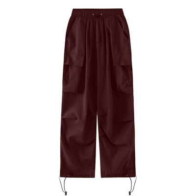 Cargo Παντελόνι Γυναικείο Y2k Φαρδύ παντελόνι με πολλές τσέπες Φαρδύ παντελόνι Streetwear μονόχρωμο παντελόνι αλεξίπτωτο Pantalones