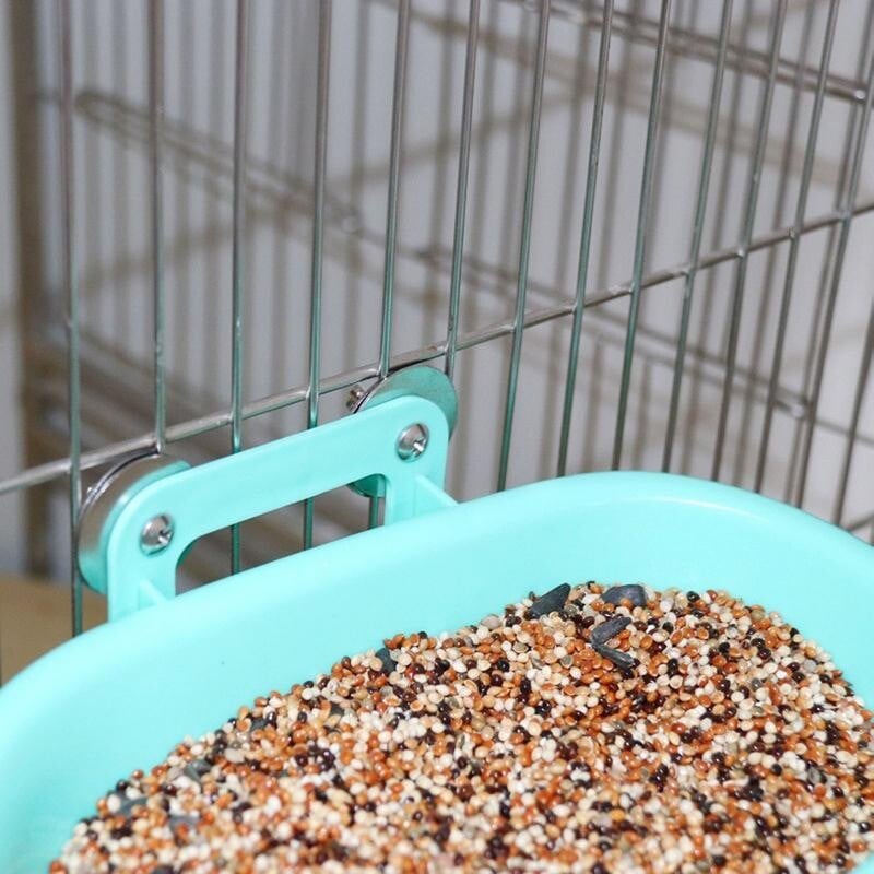 Cadă pentru păsări Cutie de duș Cușcă suspendată Bol de baie pentru papagali Hrănitor de apă pentru păsări montat pe perete în aer liber pentru peruș mediu Animale de companie mici