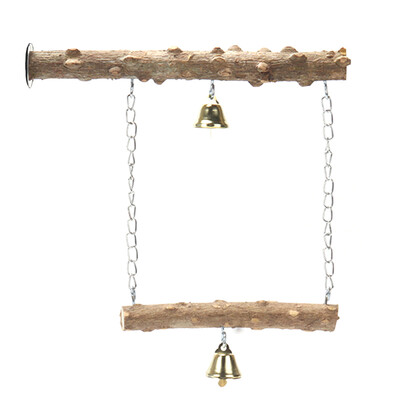 Piparu koka papagaiļa statīvs, divslāņu rotaļlieta putna tīģera ādai, kātu slīpēšanai knābja slīpēšanas statīvs.