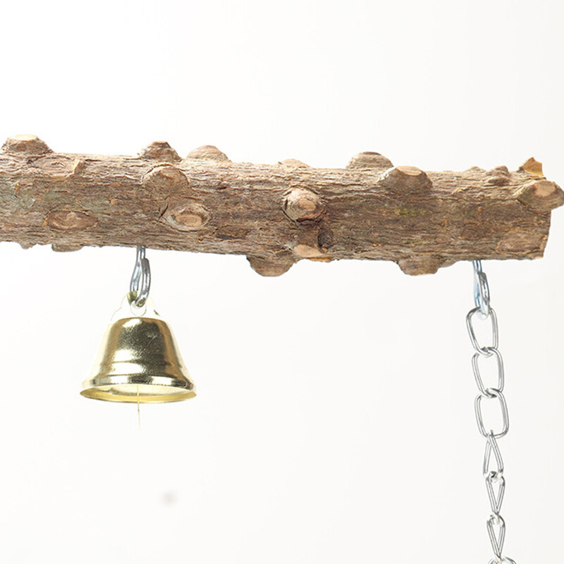 Piparu koka papagaiļa statīvs, divslāņu rotaļlieta putna tīģera ādai, kātu slīpēšanai knābja slīpēšanas statīvs.