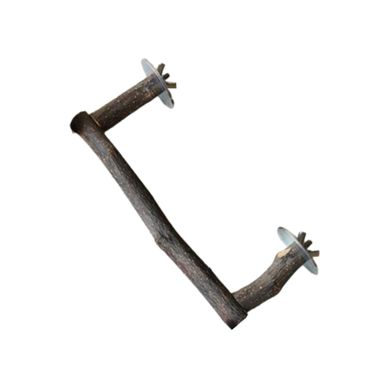 Natūralaus medžio ešerio papūgos paukščių priežiūros stovas, šlifavimo žnyplės žaislas mažiems vidutiniams paukščiams Lengvai montuojamas