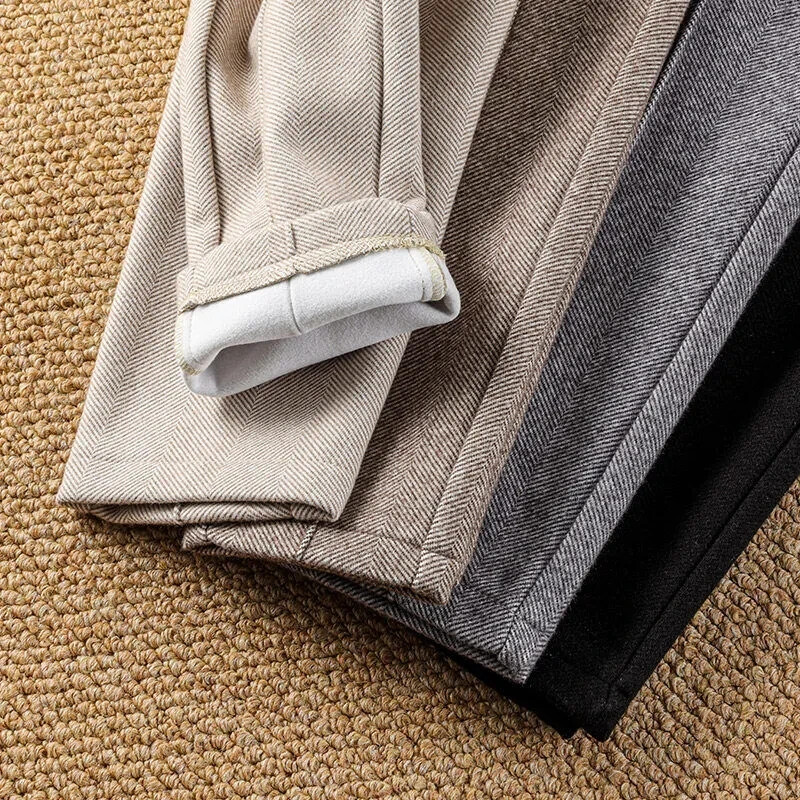 Lână Harem creion cu talie înaltă, moda coreeană, pantaloni de damă, ocazional, pantaloni de birou pentru femei, pantaloni groși de costum pentru femei