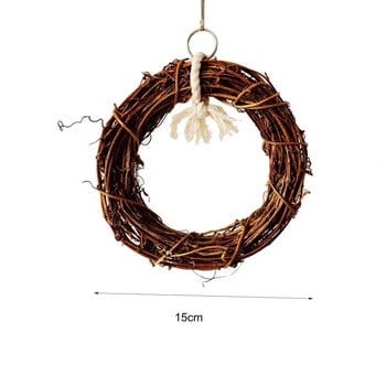 Κρεμαστό παιχνίδι Rattan 1τμχ 15cm Παπαγάλος Pet Bird Vine Swing Climbing Chew Bite Κλουβί Δαχτυλίδι Αξεσουάρ κλουβιού πουλιών Προμήθειες διακόσμησης για κατοικίδια