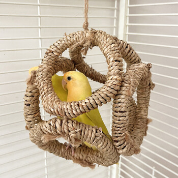 Bird Parrot Swing Παιχνίδια Αιώρες Δαχτυλίδια Παιχνίδι Αντιροκανιστικό Αντιολισθητικό Αξεσουάρ Κλουβιού Πέρκας Κρεμαστά Αξεσουάρ για Budgerigar Cockatiel