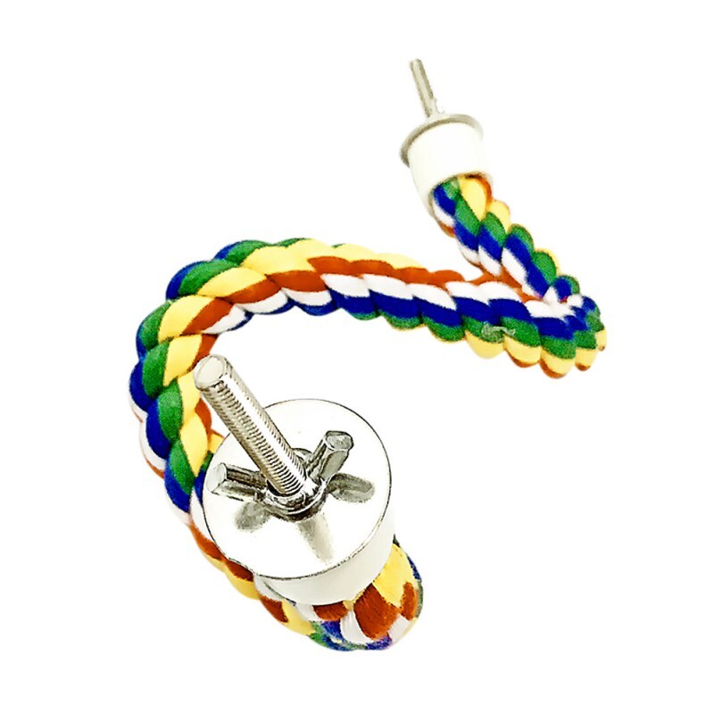 40/60/80/105cm papagal păsări jucării în picioare funie de bumbac jucărie colorată stinghii de mestecat pentru cușcă pentru păsări frânghie de bumbac accesorii pentru păsări