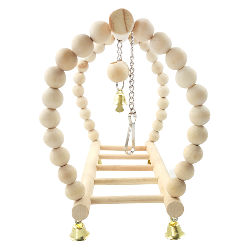 Paukščių sūpynės pakabinamas tiltas Kopėčios Sūpynės Kabantys Laipiojimo rėmas Laiptai Paukščių žaislai Papūgai Vienspalviai Naminių gyvūnėlių narvelių priedai