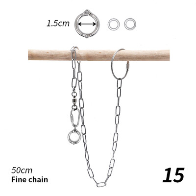 Papagaiļa kāju gredzens nerūsējošā tērauda putna potītes pēdas ķēdes gredzens pret sakodienu stiepļu virve āra lidošanas treniņu piederumi baložu piegāde