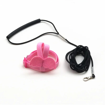 Cablu lung ham pentru păsări lesă frânghie de antrenament anti-mușcătură decorativă ușoară pentru papagal vestă pentru papagal frânghie accesorii pentru păsări mici