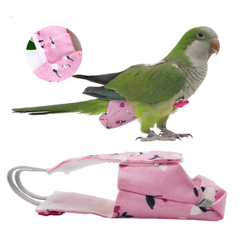 Πάνα Parrot with Bowtie Χαριτωμένα πολύχρωμα φρούτα Floral Cockatiel Pigeons Small Medium Large Pet Birds στολή πτήσης Ρούχα που πλένονται