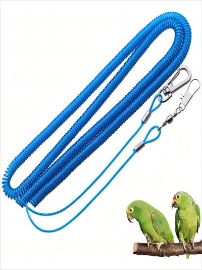 3/6/10/15/20M Parrot Bird Flight Training Leash Kit Tpu Wire Rope Bird Ανθεκτικό Σχοινί Εκπαίδευσης Λουρί πτήσης Pet Bird