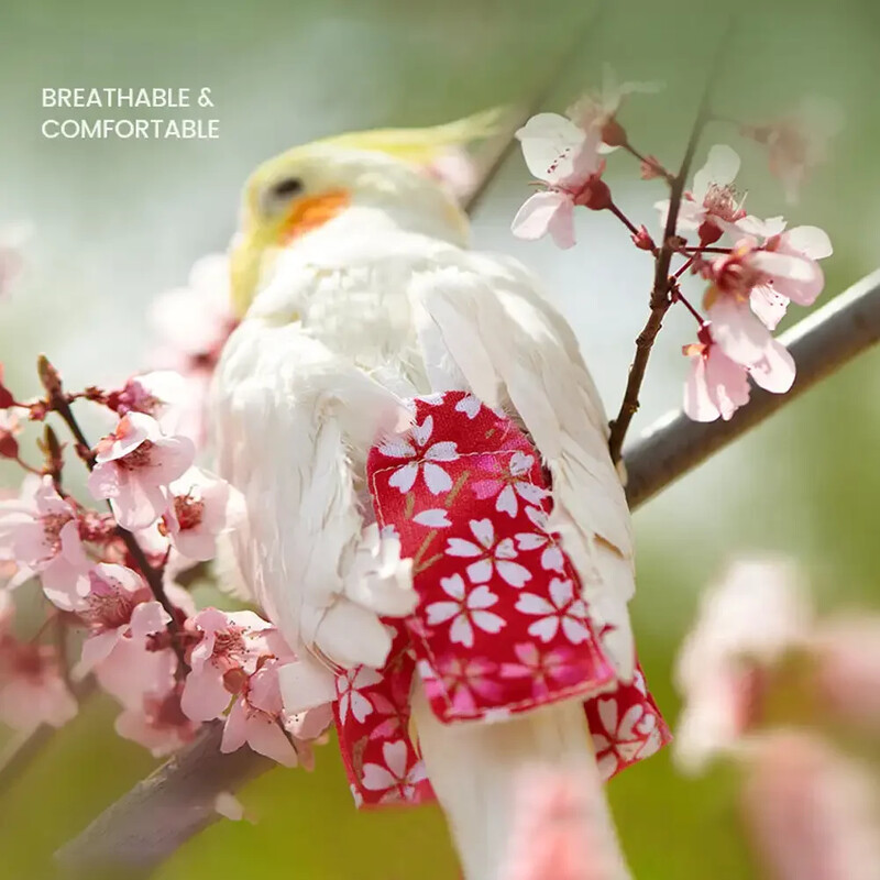 Papagáj Ruhák Pelenkák Ürülék Zseb Kisállat Madár Aranyos Ruhák Csokornyakkendő Csipkeszíj Mosható Kisállat Könnyű Repülő Ruhák Madarak Kellékek Új