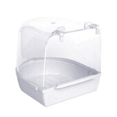 Paukščių vonia dušo dėžė Papūgos valymas maudymosi pakabinamas kubilas narvelis Priedai naminių gyvūnėlių plovimo reikmenys