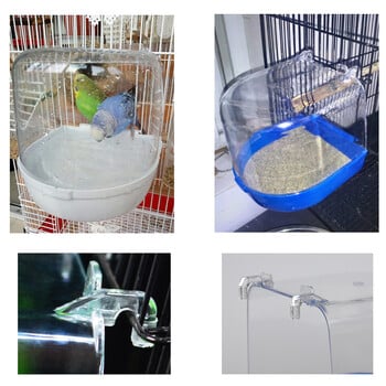 Μπανιέρα Birds Box Shower Parrot Cleaning Bathing Κρεμαστό κλουβί μπανιέρας Αξεσουάρ για κατοικίδια