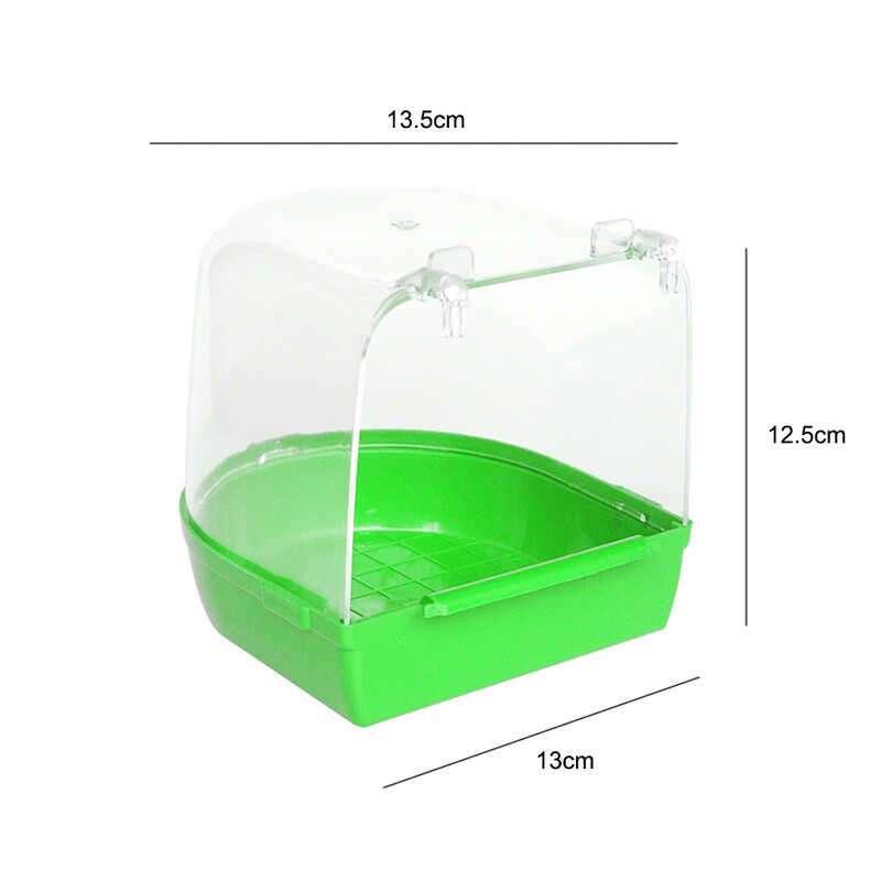 Paukščių vonia dušo dėžė Papūgos valymas maudymosi pakabinamas kubilas narvelis Priedai naminių gyvūnėlių plovimo reikmenys