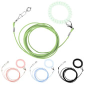 Papūgos paukščių skraidinimo treniruoklis pavadėlis, skraidantis lynas, grandinės dydis, 6 pėdų žiedas, žiedas lauko paukščių reikmenys