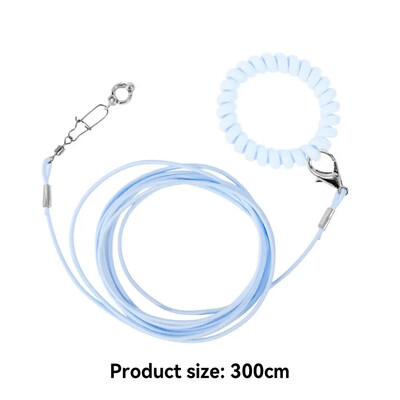 Papūgos paukščių skraidinimo treniruoklis pavadėlis, skraidantis lynas, grandinės dydis, 6 pėdų žiedas, žiedas lauko paukščių reikmenys