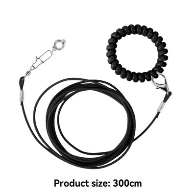 Papūgos paukščių skraidinimo treniruoklis pavadėlis, skraidantis lynas, grandinės dydis, 6 pėdų žiedas, žiedas lauko paukščių reikmenys