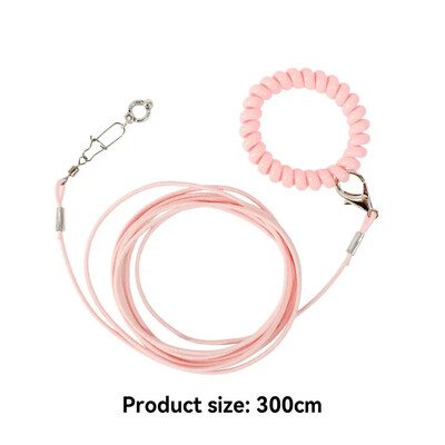 Papūgos paukščių skraidinimo treniruoklis pavadėlis, skraidantis lynas, grandinės dydis, 6 pėdų žiedas, žiedas lauko paukščių reikmenys