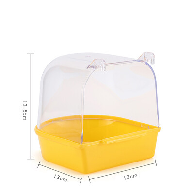 Paukščių vonios vonia Paukščių papūgos strazdas plastikinis dušo kambarys, pakabinamas papūgos narvas, smėlio vonia, švarus įrankis paukščių priedai